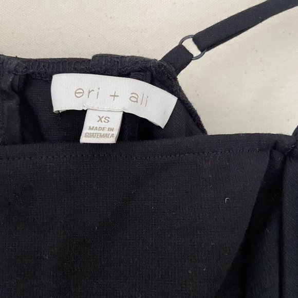 Anthropologie Eri + Ali Black Maria Draped cold off shoulder top - Picture 5 of 5